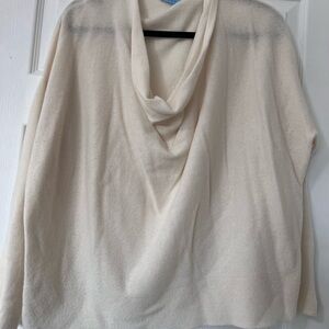 ANTONIO MELANI Cashmere Cream Cowl Neck Sweater